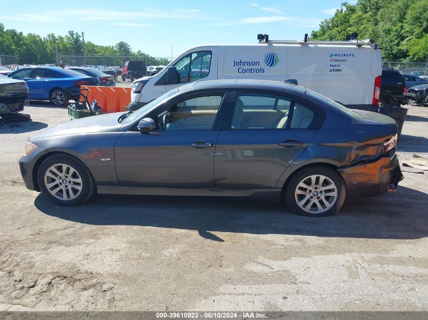 2007 BMW 328I VIN: WBAVA33577KX82384 Lot: 39610923