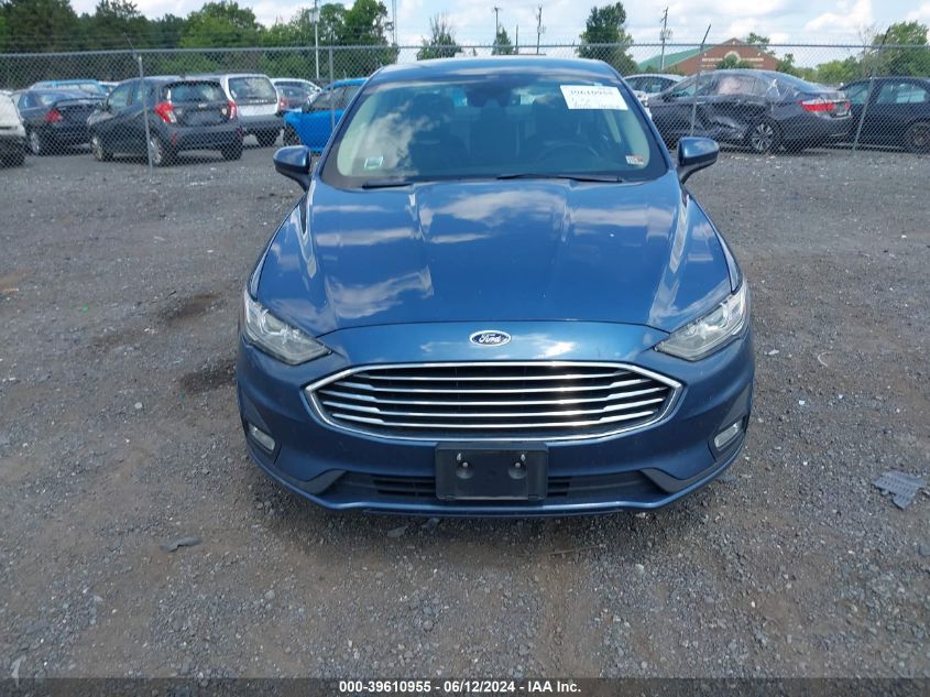 2019 Ford Fusion Se VIN: 3FA6P0HD5KR229859 Lot: 39610955