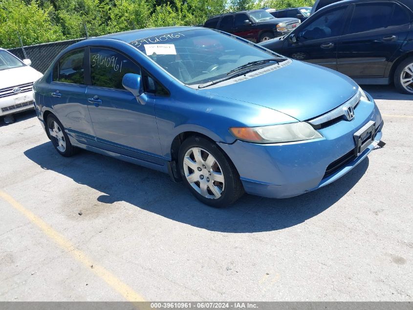 2008 Honda Civic Lx VIN: 1HGFA165X8L109349 Lot: 39610961