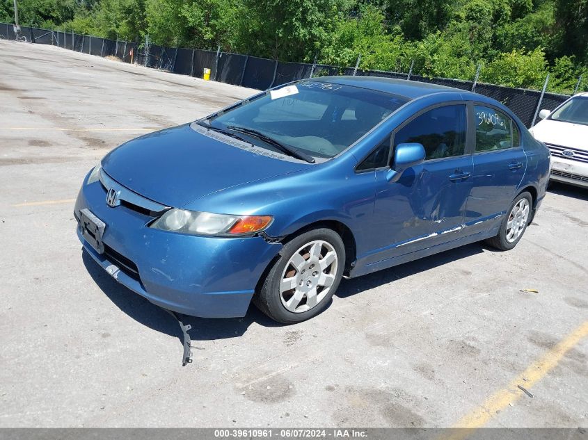 2008 Honda Civic Lx VIN: 1HGFA165X8L109349 Lot: 39610961