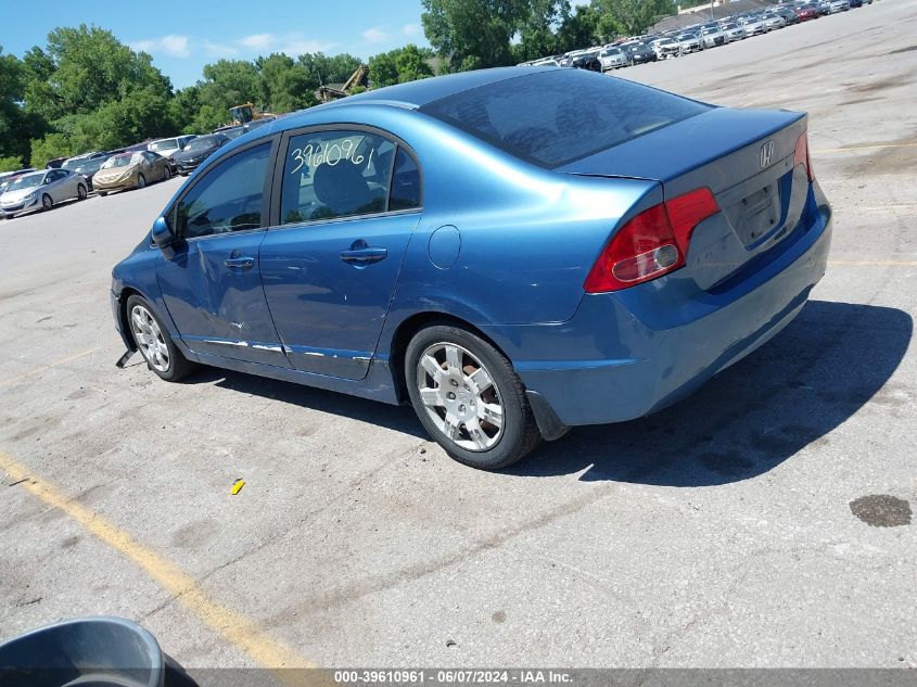 2008 Honda Civic Lx VIN: 1HGFA165X8L109349 Lot: 39610961