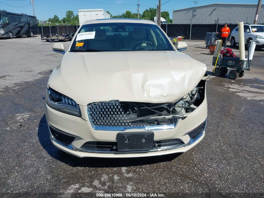 2018 Lincoln Mkz Select VIN: 3LN6L5C97JR609625 Lot: 39610966