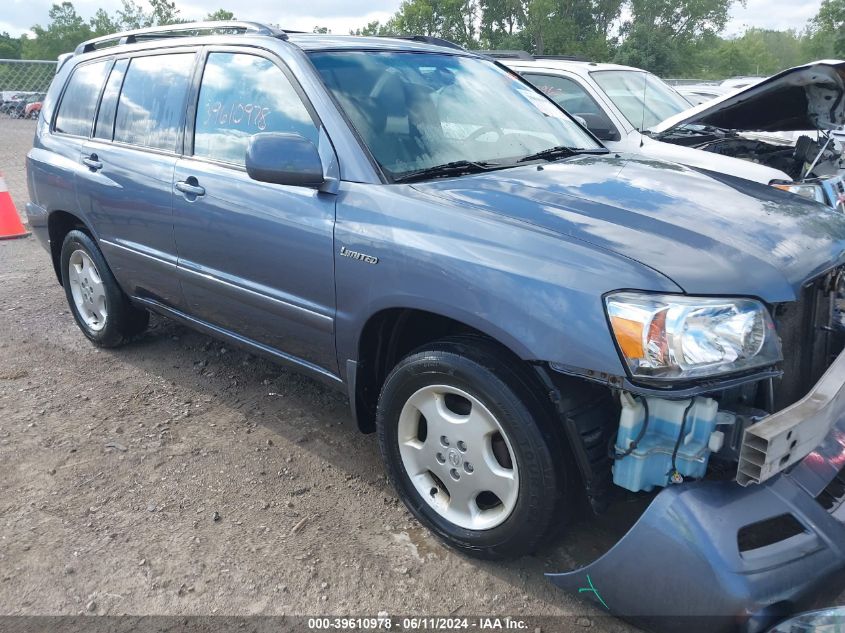 2004 Toyota Highlander Limited V6 VIN: JTEEP21A540027295 Lot: 39610978