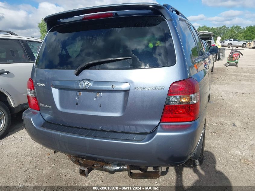 2004 Toyota Highlander Limited V6 VIN: JTEEP21A540027295 Lot: 39610978