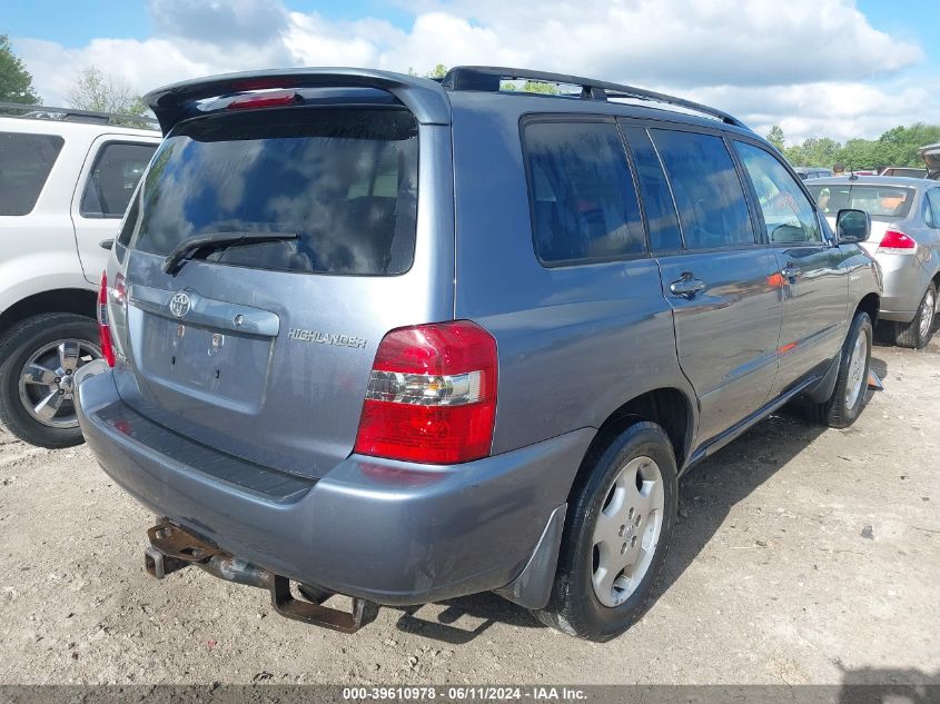 2004 Toyota Highlander Limited V6 VIN: JTEEP21A540027295 Lot: 39610978