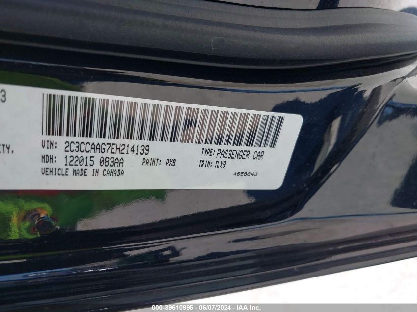 2014 Chrysler 300 VIN: 2C3CCAAG7EH214139 Lot: 39610995