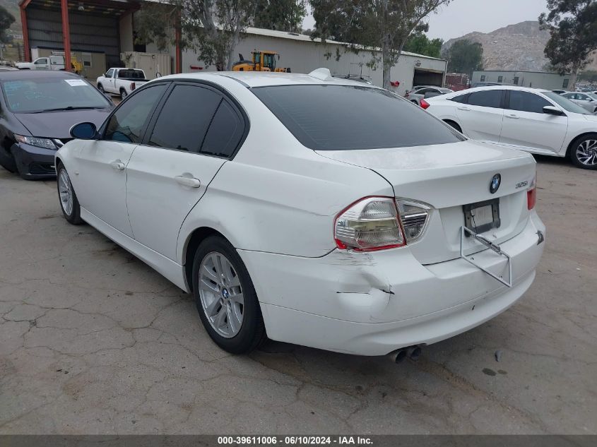 2006 BMW 325I VIN: WBAVB13586KX35395 Lot: 39611006