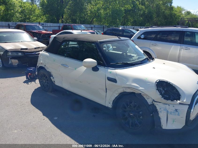 2023 Mini Convertible Cooper VIN: WMW23DL01P3P77103 Lot: 39611009