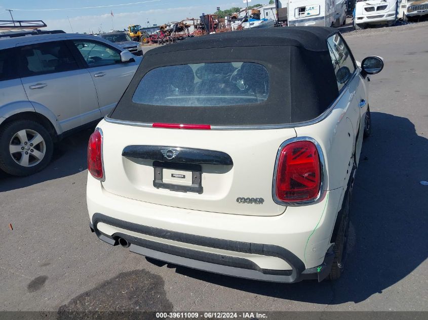 2023 Mini Convertible Cooper VIN: WMW23DL01P3P77103 Lot: 39611009