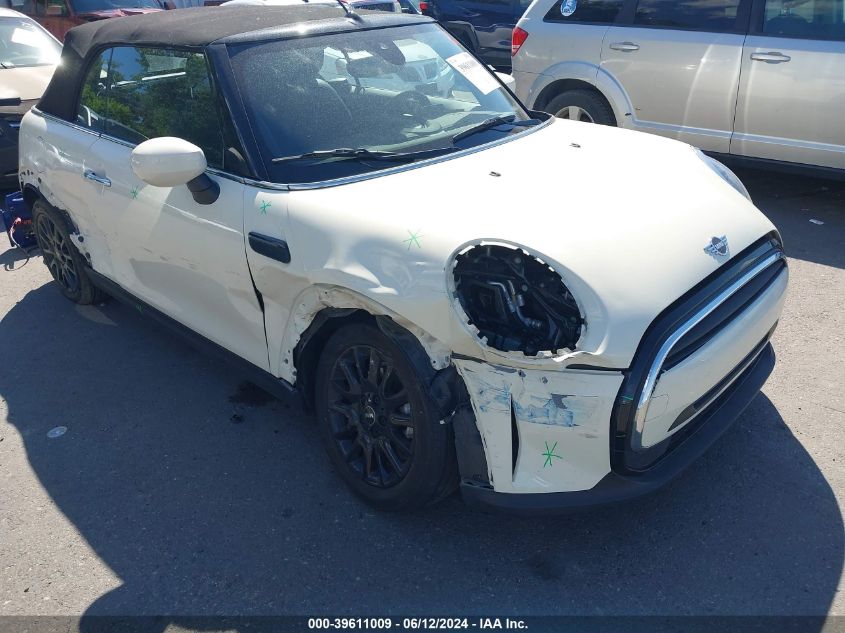 2023 Mini Convertible Cooper VIN: WMW23DL01P3P77103 Lot: 39611009