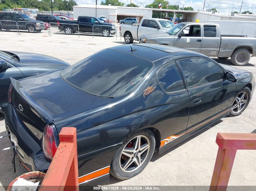 2005 Chevrolet Monte Carlo Supercharged Ss VIN: 2G1WZ121459254876 Lot: 39611029