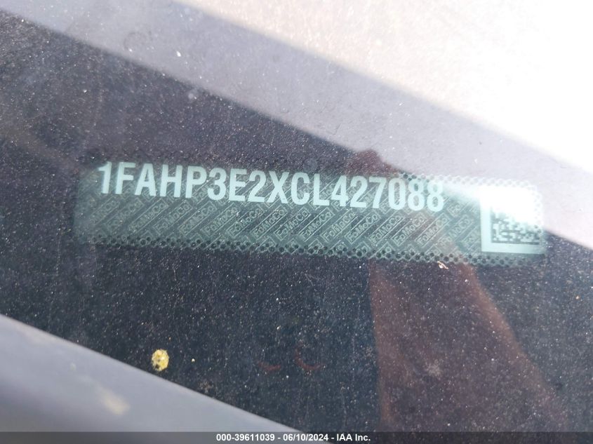 2012 Ford Focus S VIN: 1FAHP3E2XCL427088 Lot: 39611039
