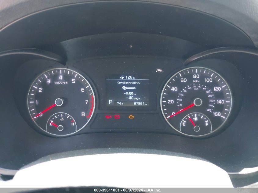 2020 Kia Optima Lx VIN: 5XXGT4L38LG438822 Lot: 39611051