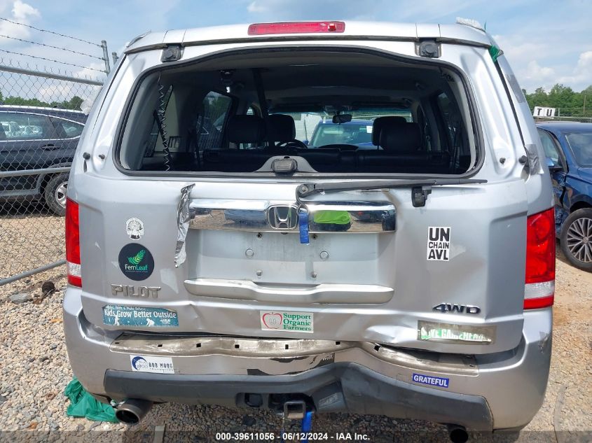 2011 Honda Pilot Ex-L VIN: 5FNYF4H52BB091124 Lot: 39611056