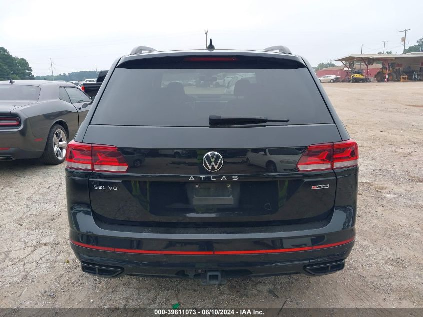 2022 Volkswagen Atlas 3.6L V6 Sel R-Line Black VIN: 1V2SR2CA7NC565350 Lot: 39611073