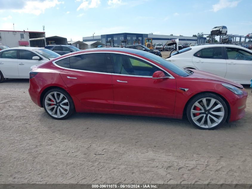 2018 Tesla Model 3 Long Range/Performance VIN: 5YJ3E1EB9JF055483 Lot: 39611075