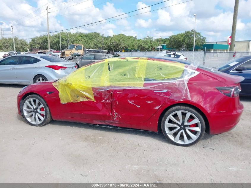 2018 Tesla Model 3 Long Range/Performance VIN: 5YJ3E1EB9JF055483 Lot: 39611075