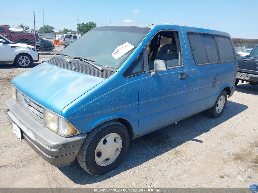 1993 Ford Aerostar VIN: 1FMCA11U4PZB12240 Lot: 39611102