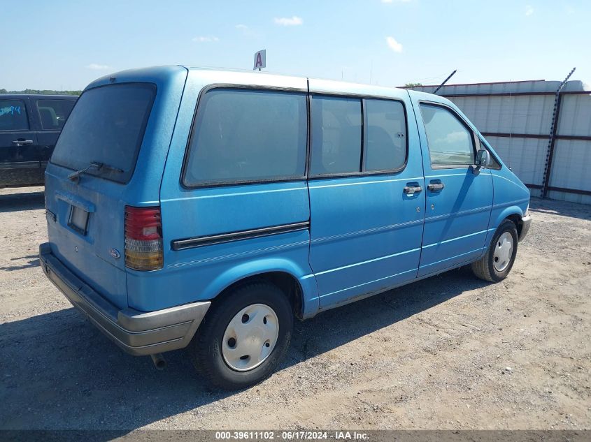 1993 Ford Aerostar VIN: 1FMCA11U4PZB12240 Lot: 39611102