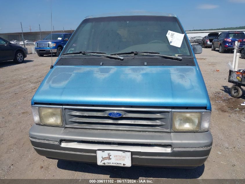 1993 Ford Aerostar VIN: 1FMCA11U4PZB12240 Lot: 39611102