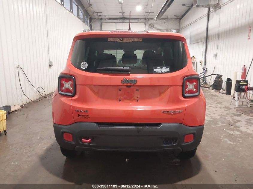 2016 Jeep Renegade Trailhawk VIN: ZACCJBCT6GPC87828 Lot: 39611109