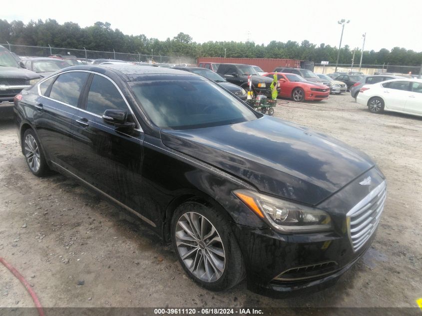 2015 Hyundai Genesis 3.8 VIN: KMHGN4JE1FU100915 Lot: 39611120