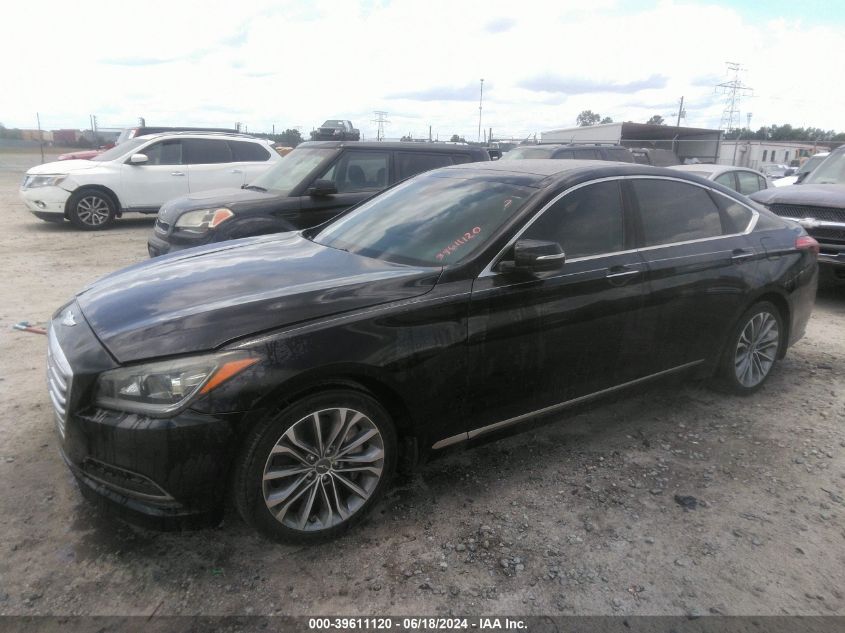 2015 Hyundai Genesis 3.8 VIN: KMHGN4JE1FU100915 Lot: 39611120