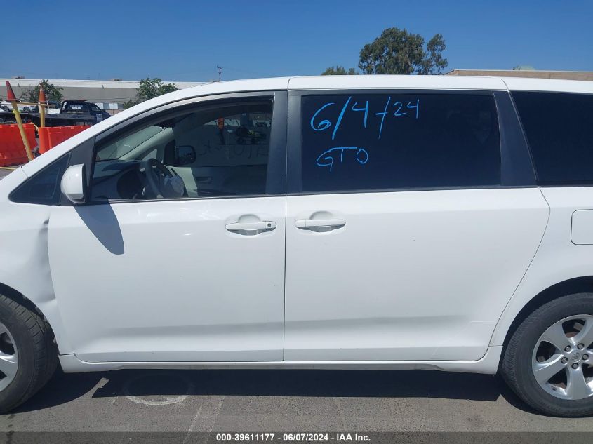 2012 Toyota Sienna Le 8 Passenger VIN: 5TDKA3DC1CS014910 Lot: 39611177