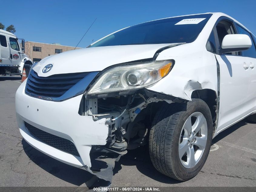 2012 Toyota Sienna Le 8 Passenger VIN: 5TDKA3DC1CS014910 Lot: 39611177