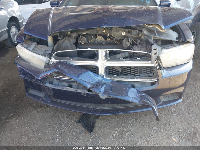2013 Dodge Charger Se VIN: 2C3CDXBG5DH706147 Lot: 39611198