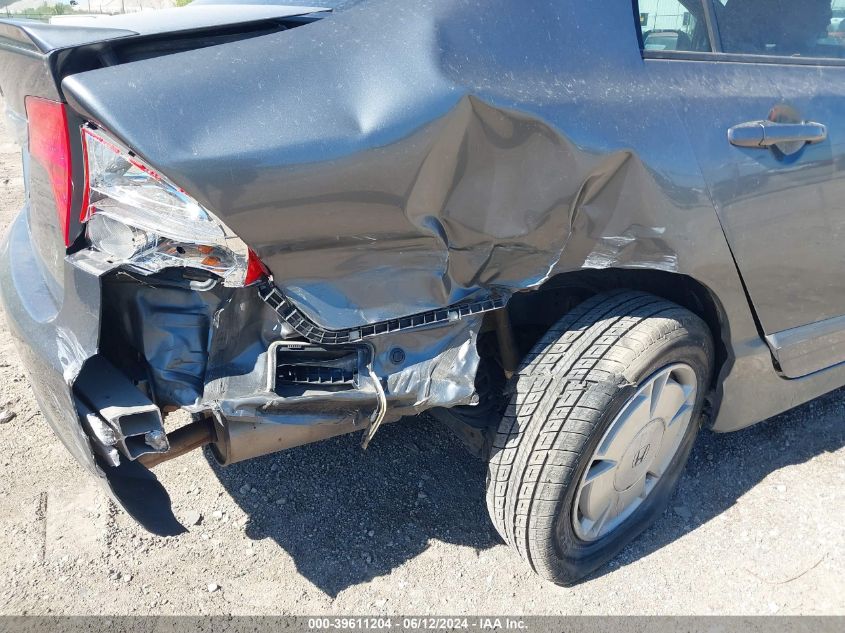 2009 Honda Civic Hybrid VIN: JHMFA36229S012605 Lot: 39611204