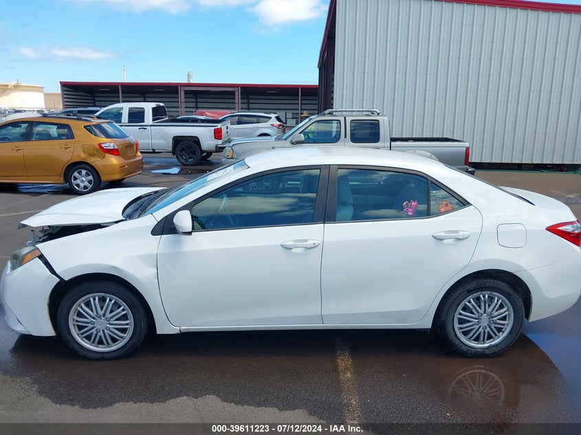 2014 Toyota Corolla L/Le/Le Plus/Le Premium/S/S Plus/S Premium VIN: 5YFBURHE5EP029458 Lot: 39611223