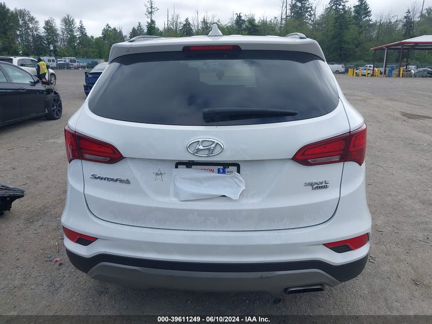 2017 Hyundai Santa Fe Sport 2.4L VIN: 5NMZUDLBXHH029338 Lot: 39611249