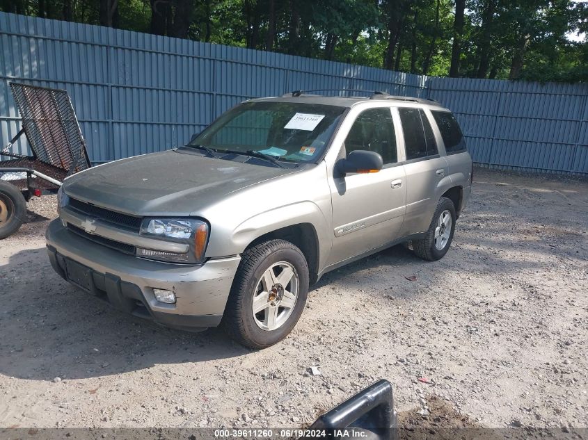 2002 Chevrolet Trailblazer Ltz VIN: 1GNDT13S322366884 Lot: 39611260