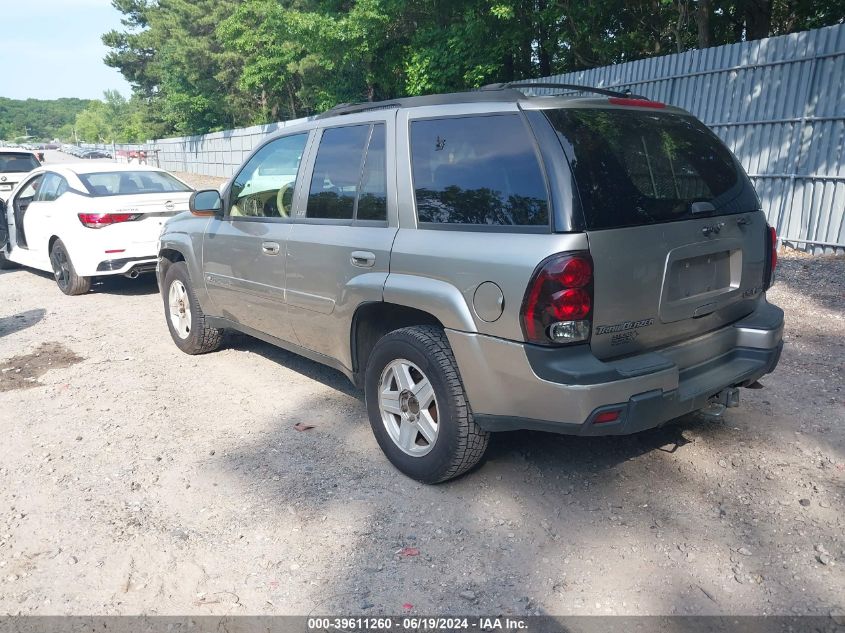 2002 Chevrolet Trailblazer Ltz VIN: 1GNDT13S322366884 Lot: 39611260