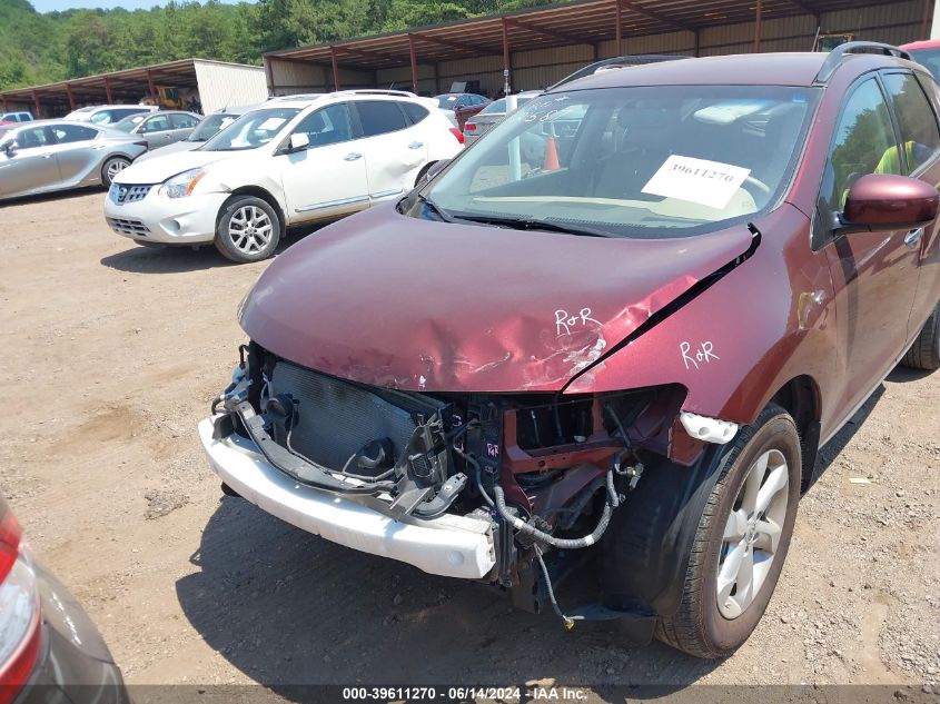 2009 Nissan Murano Sl VIN: JN8AZ18U99W017076 Lot: 39611270