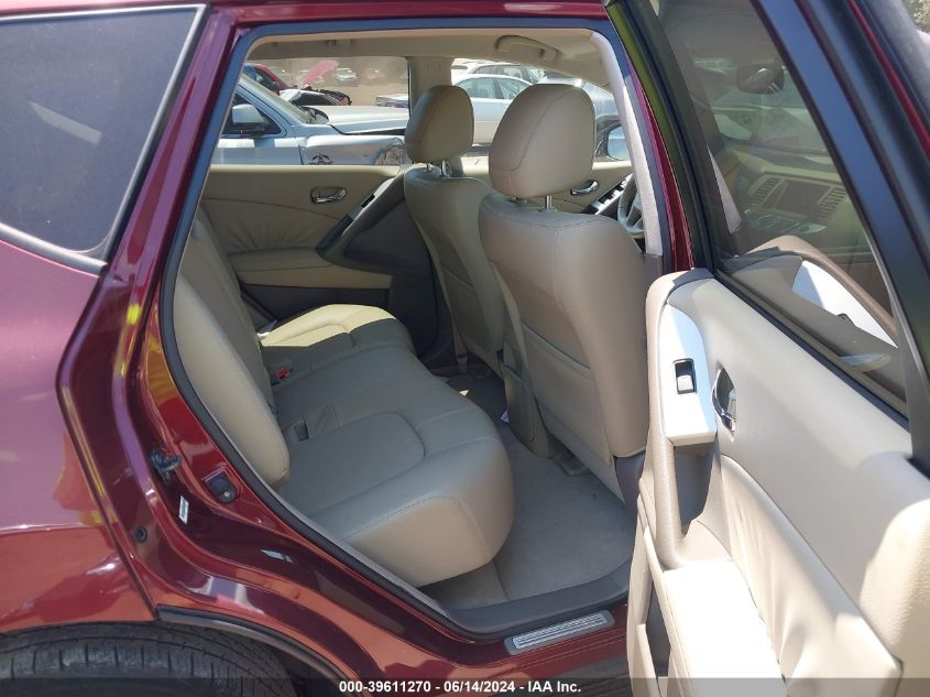 2009 Nissan Murano Sl VIN: JN8AZ18U99W017076 Lot: 39611270