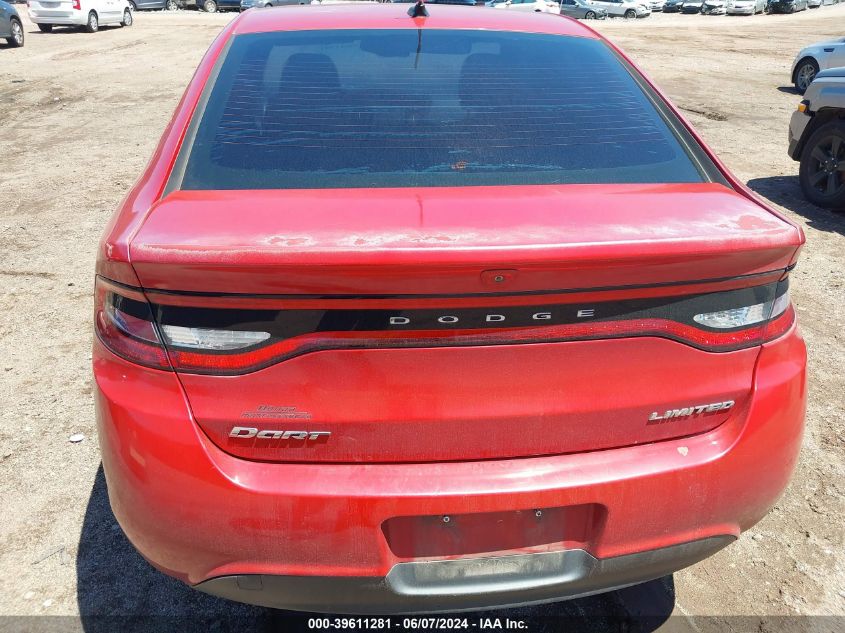 2013 Dodge Dart Limited VIN: 1C3CDFCA0DD315845 Lot: 39611281