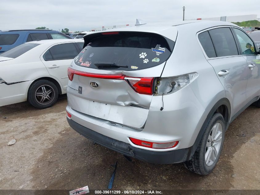 2018 Kia Sportage Lx VIN: KNDPM3ACXJ7481901 Lot: 39611299