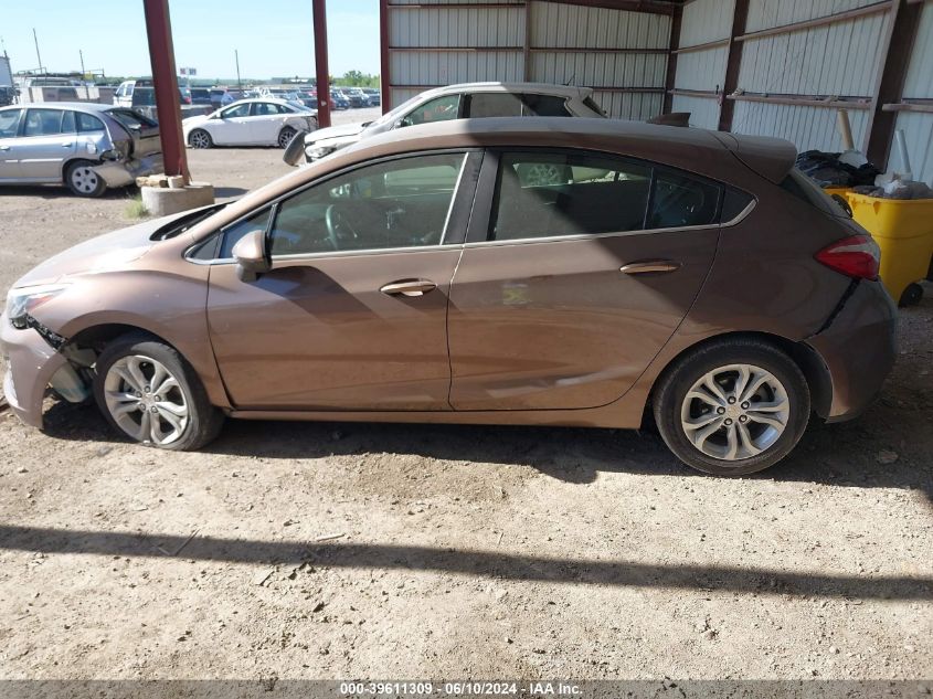 2019 Chevrolet Cruze Lt VIN: 3G1BE6SM2KS607180 Lot: 39611309