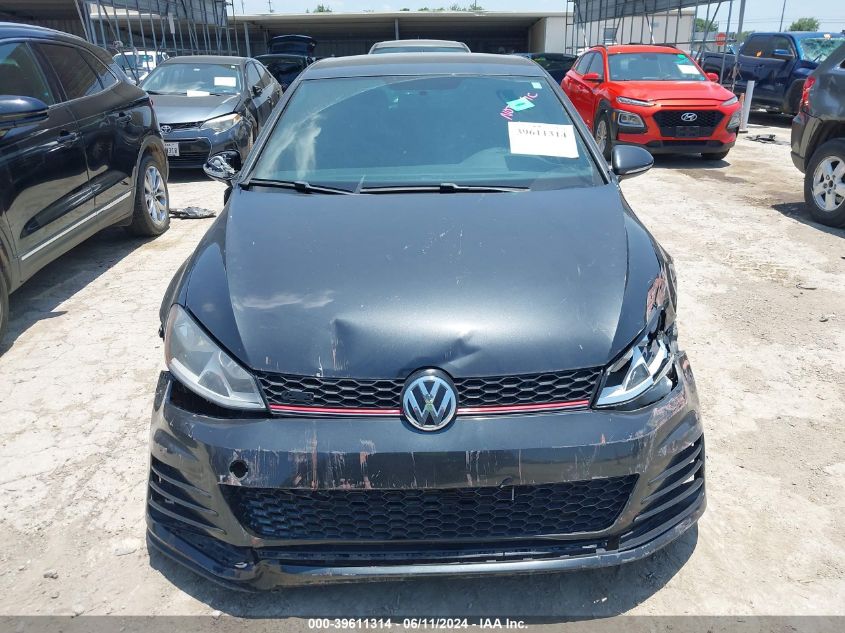 2016 Volkswagen Golf Gti S 4-Door VIN: 3VW4T7AU2GM018359 Lot: 39611314