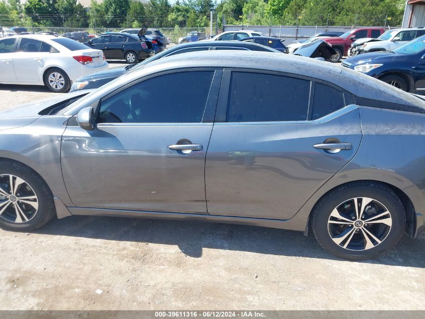 2022 Nissan Sentra Sv Xtronic Cvt VIN: 3N1AB8CV0NY297128 Lot: 39611316