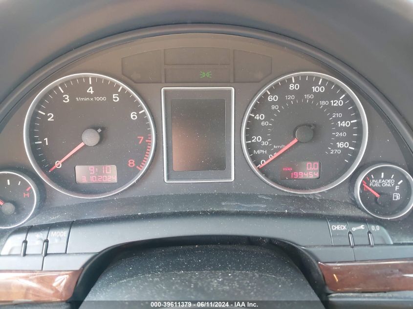 2005 Audi A4 3.2 VIN: WAUDG68E15A457771 Lot: 39611379