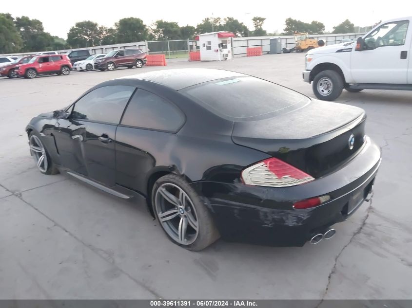 2007 BMW M6 VIN: WBSEH93567CY24256 Lot: 39611391