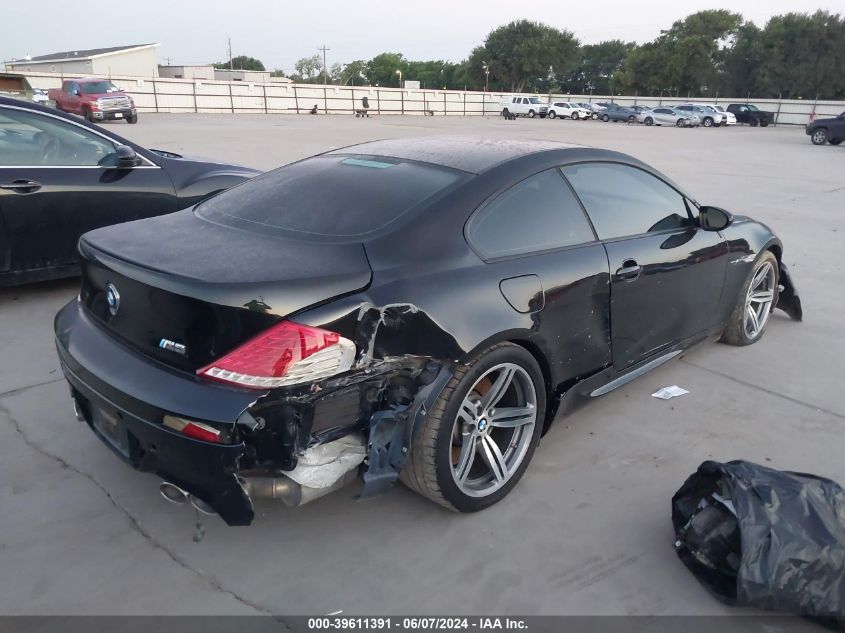 2007 BMW M6 VIN: WBSEH93567CY24256 Lot: 39611391