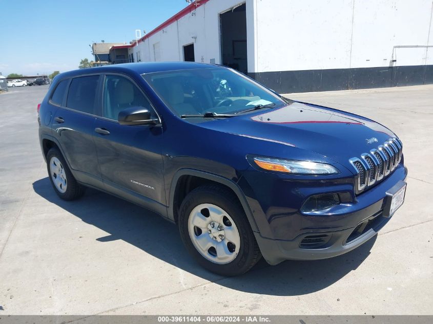 2016 Jeep Cherokee Sport VIN: 1C4PJMAB1GW337383 Lot: 39611404