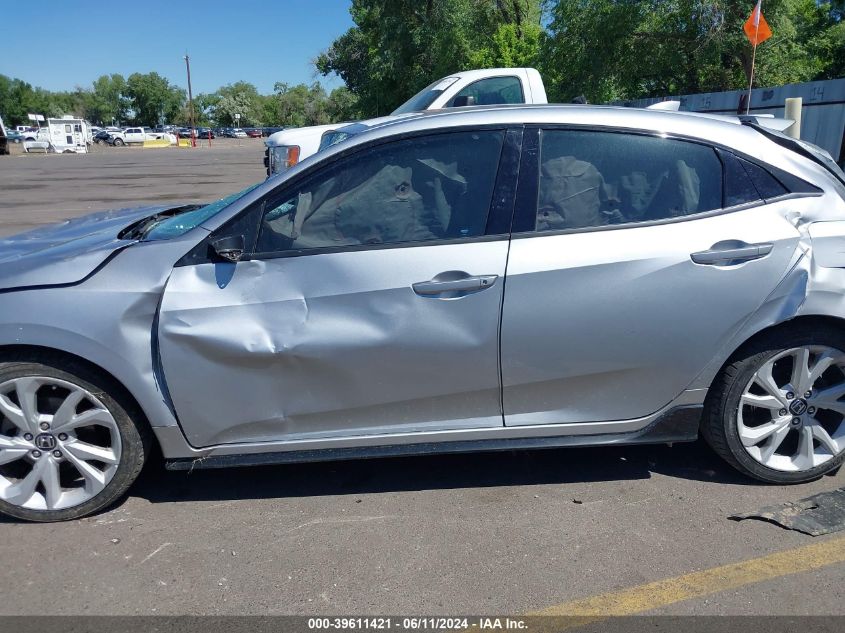 2018 Honda Civic Sport VIN: SHHFK7G4XJU217501 Lot: 39611421