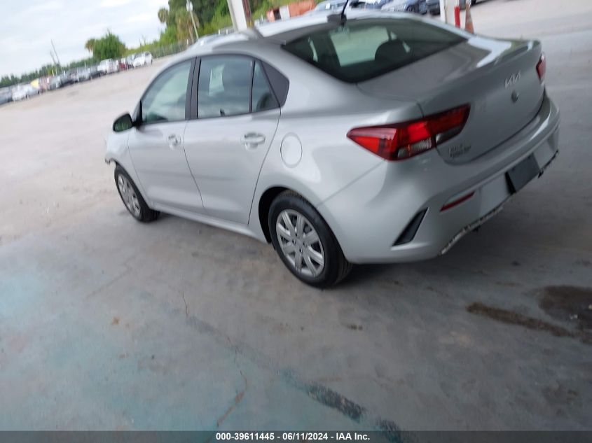 2022 Kia Rio Lx VIN: 3KPA24ADXNE508174 Lot: 39611445