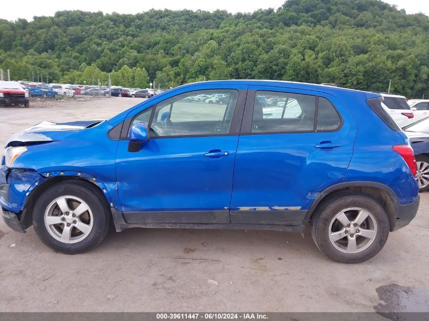 2016 Chevrolet Trax 1Ls VIN: KL7CJNSB3GB573914 Lot: 39611447