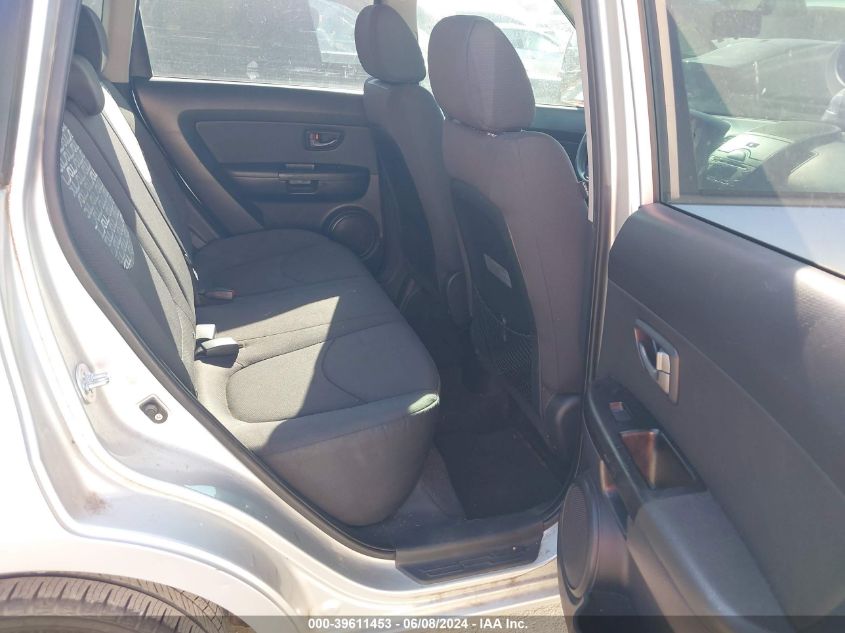 2011 Kia Soul + VIN: KNDJT2A26B7302524 Lot: 39611453